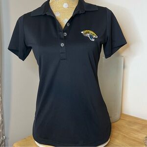NFL Jaguars Logo on Black Nike Golf Polo Shirt